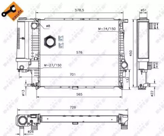 WILMINK GROUP wg1722656 -  Радиатор, охлаждение двигателя